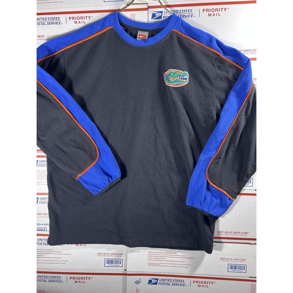 Nike Other - Vtg 90s Nike Florida Gators‎ Fleece Sweatshirt Pullover  Check Swoosh Logo Sz L